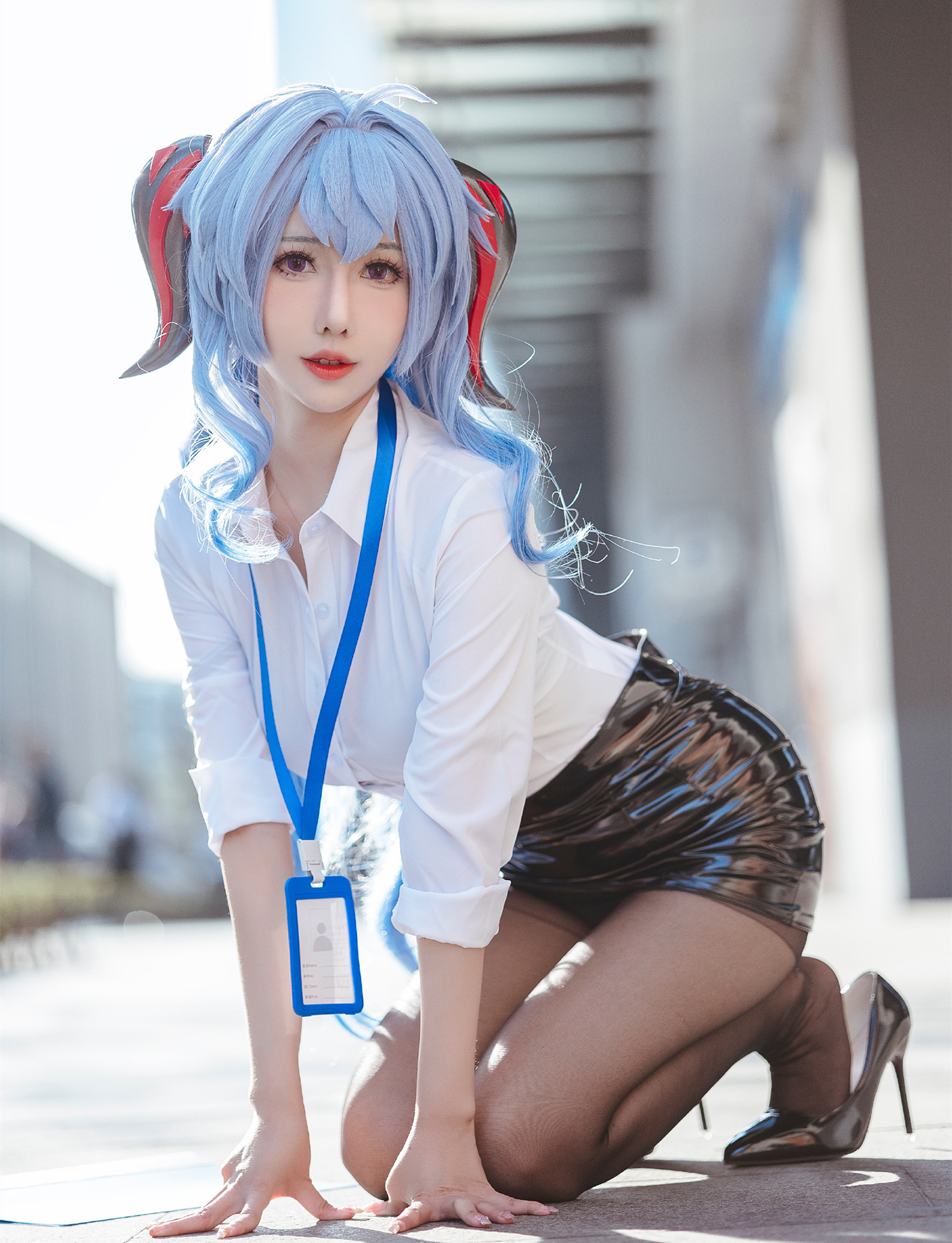 仙女月原神甘雨秘书cosplay7