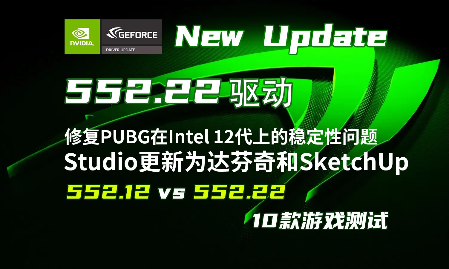 [专栏]NVIDIA 552.22新驱动 | 552.12 VS 552.22 | 10款游戏FPS测试[轻兵] - 哔哩哔哩