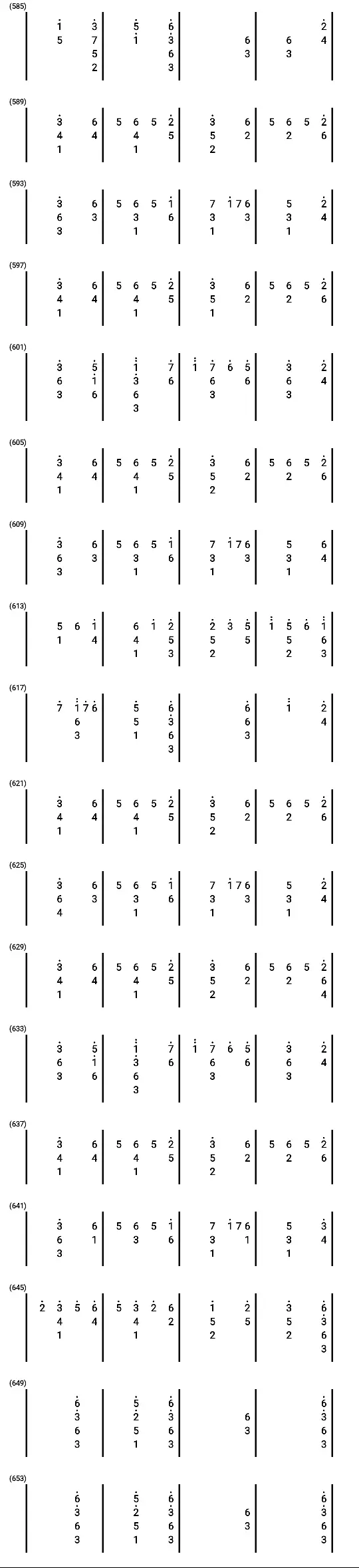 千本樱数字简谱电子琴图片