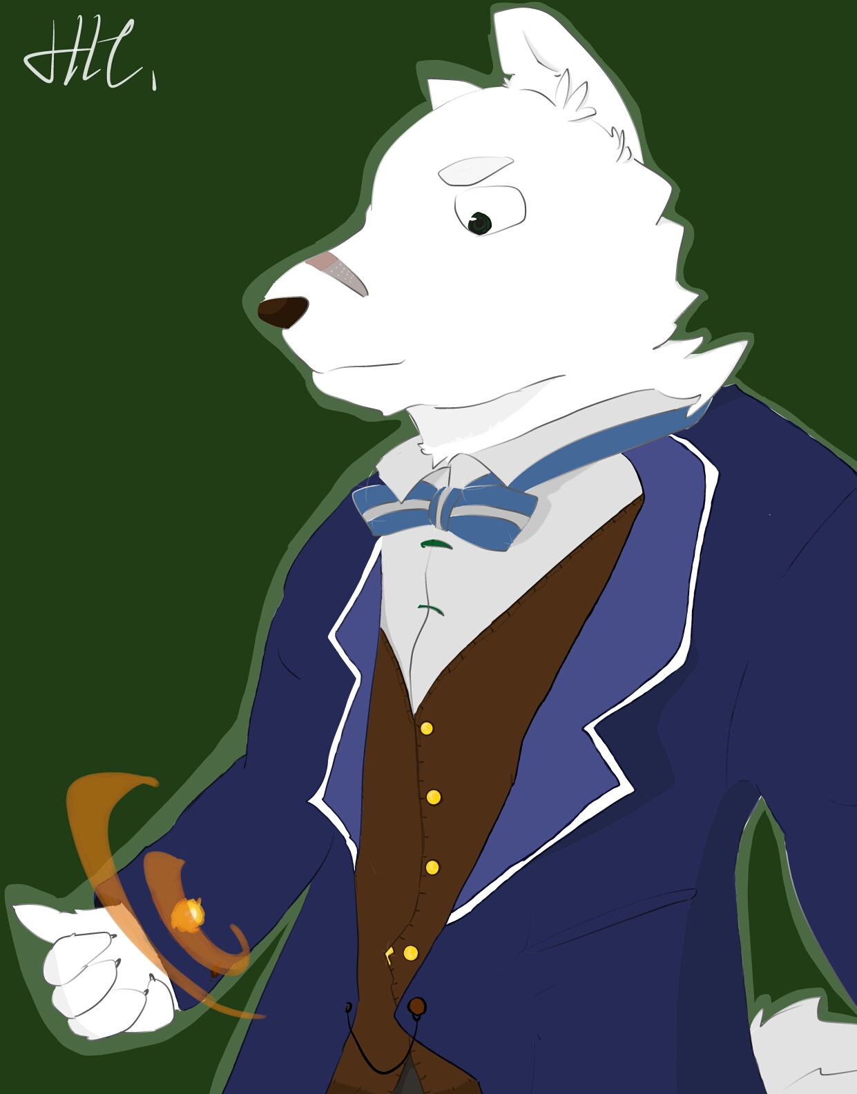 全新的白狼立绘