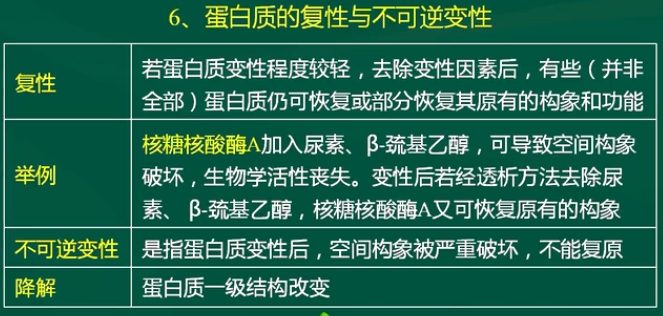 蛋白质的复性与不可逆变性 7.