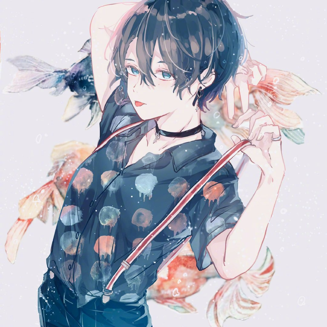 这位画师笔下的星空少年纯净得让人脸红心跳这画风太舒服了