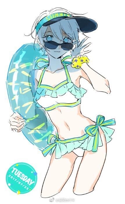 "言和发着微信问道,同时,还发了一张泳装照片给龙牙