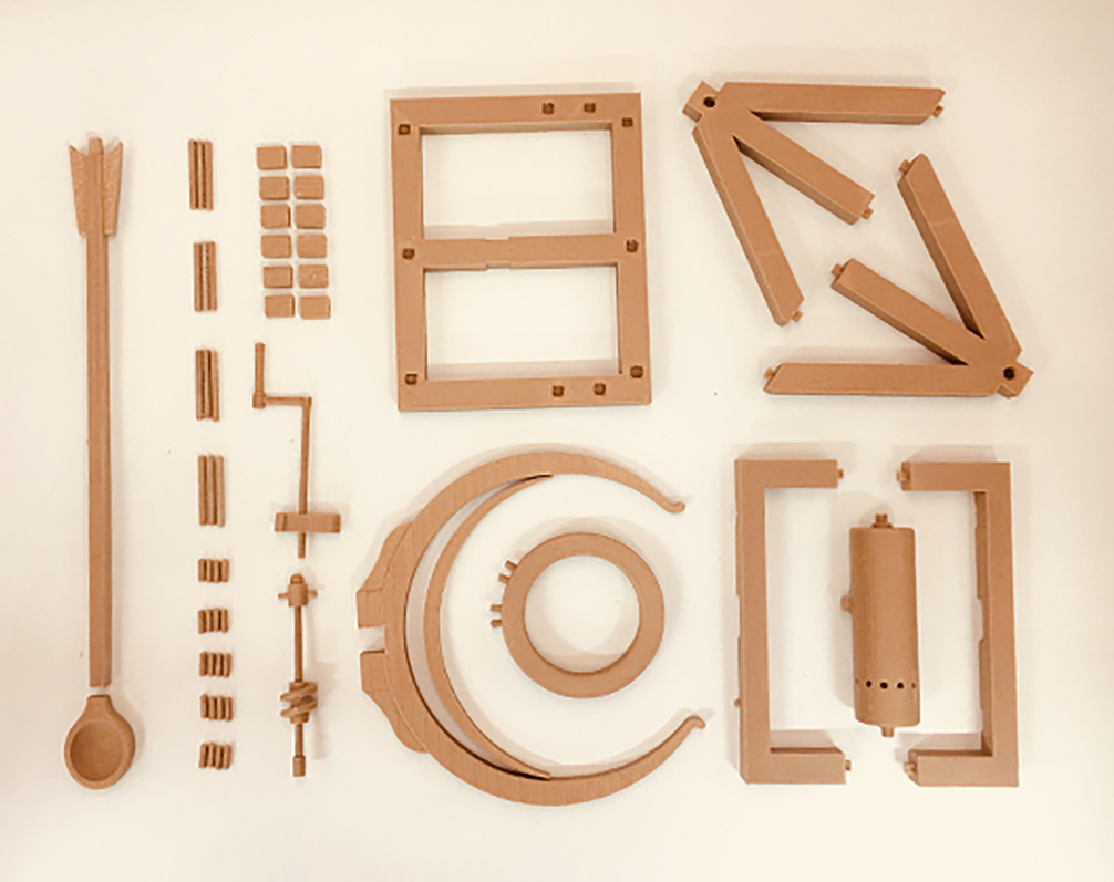 3d打印再现达芬奇设计图纸