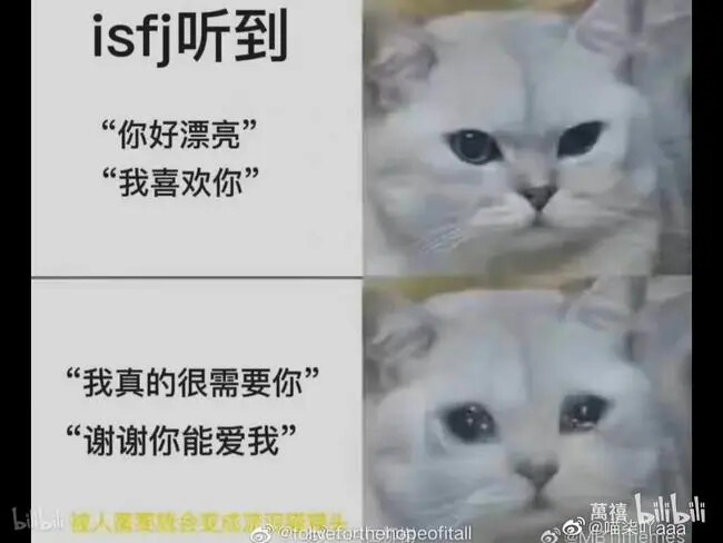 mbti|你是不是真正的isfj(内含梗图可自取) - 哔哩哔哩