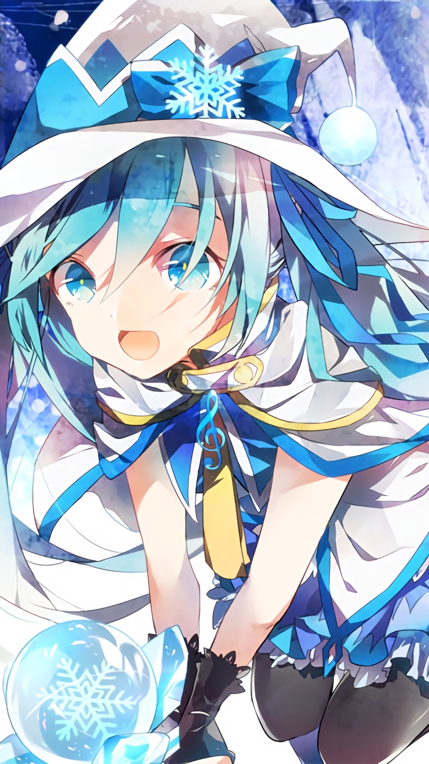 【竖屏裁剪】冬夜不寒雪初音01