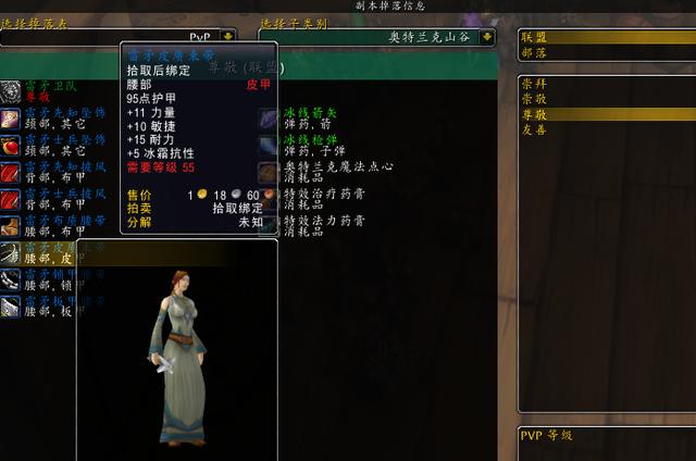 魔兽怀旧服naxx皮甲冰抗推荐盗贼朋友们看过来