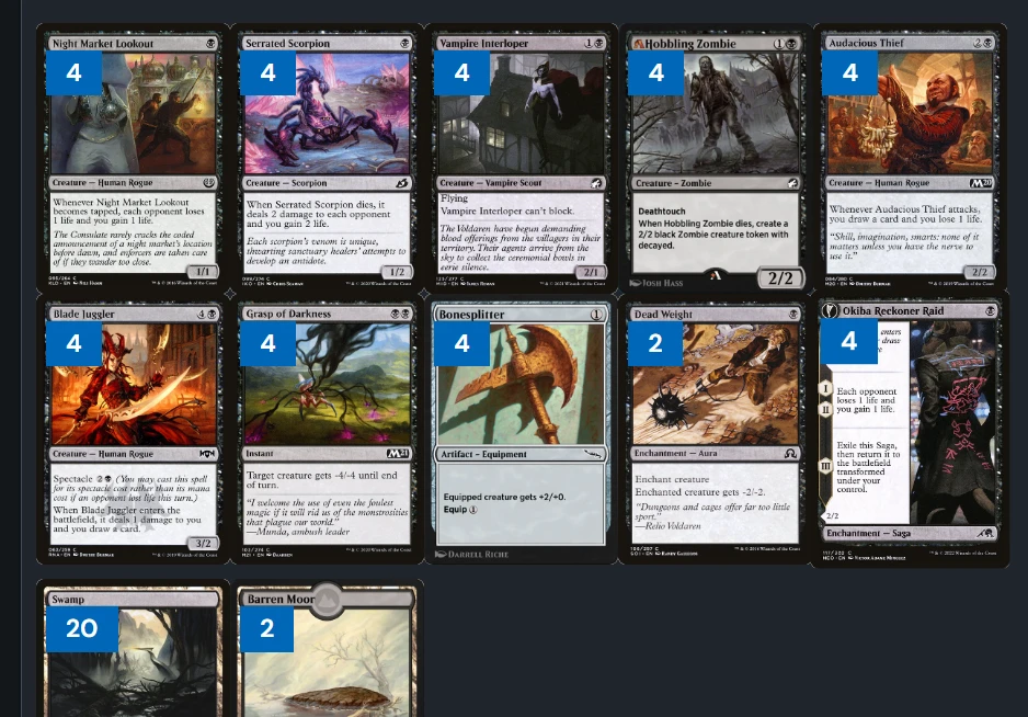 周中万智牌 史迹纯铁 牌组推荐（共20套） 哔哩哔哩