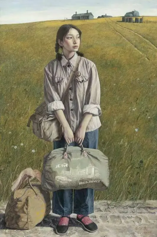 油画《我的前夫》作品欣赏