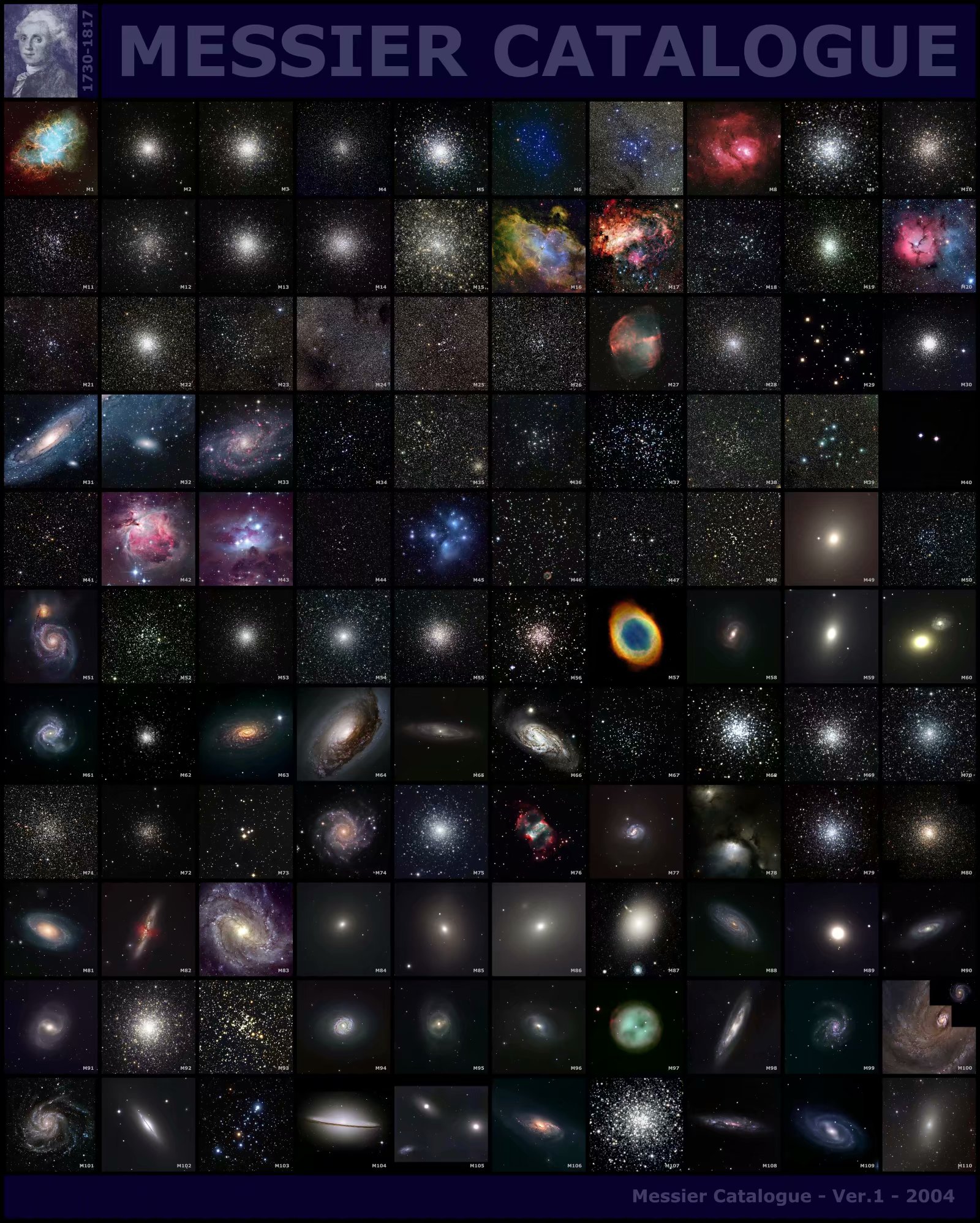 梅西叶星云星团表图片