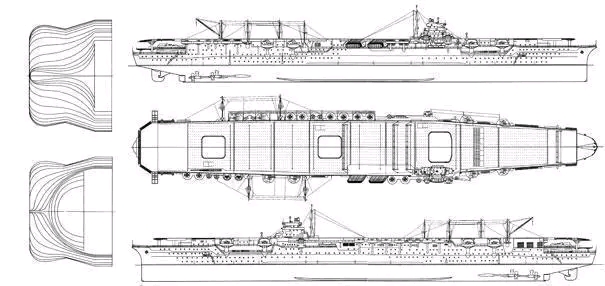 二战航空母舰图纸图片