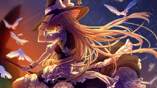 雾雨魔理沙 美图壁纸 哔哩哔哩