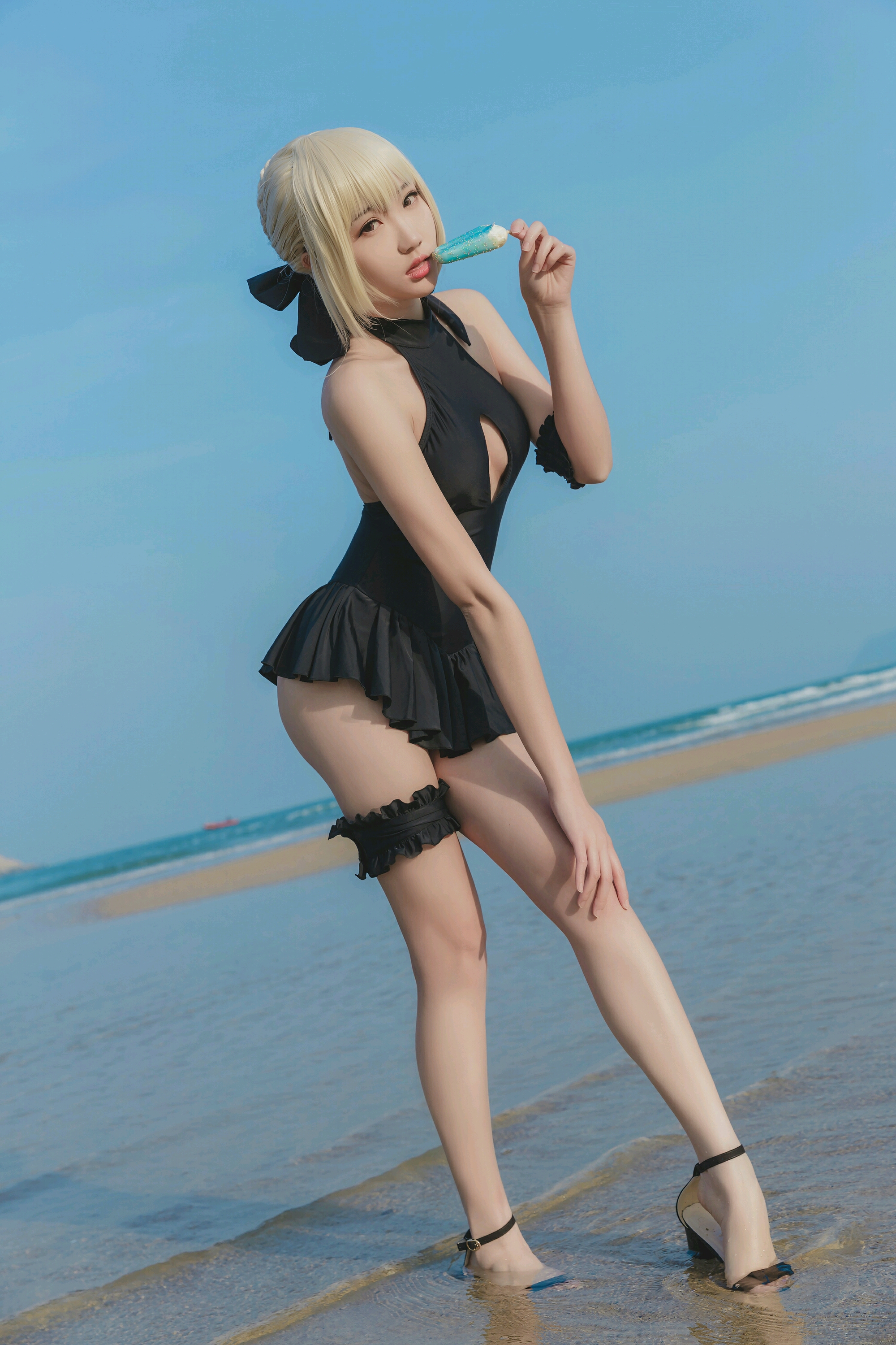 cos黑、白色、丝、吊带袜、世界级精美动漫壁纸、可爱、萌妹子、二次元!(第七期)