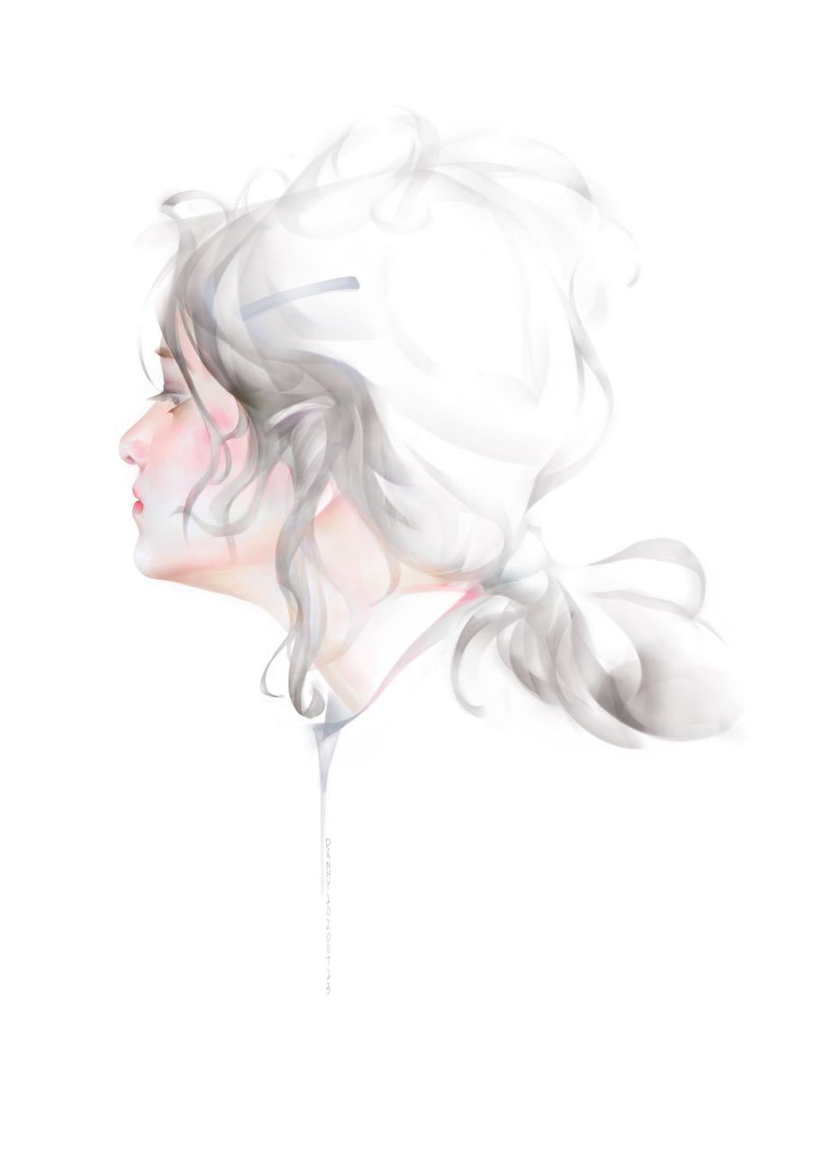 干净的笔触切割,叠加画法塑造人物 惊艳且舒服 插画师 dannylailai