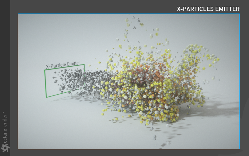 OCTANE RENDER FOR C4D Using X-particles - 哔哩哔哩