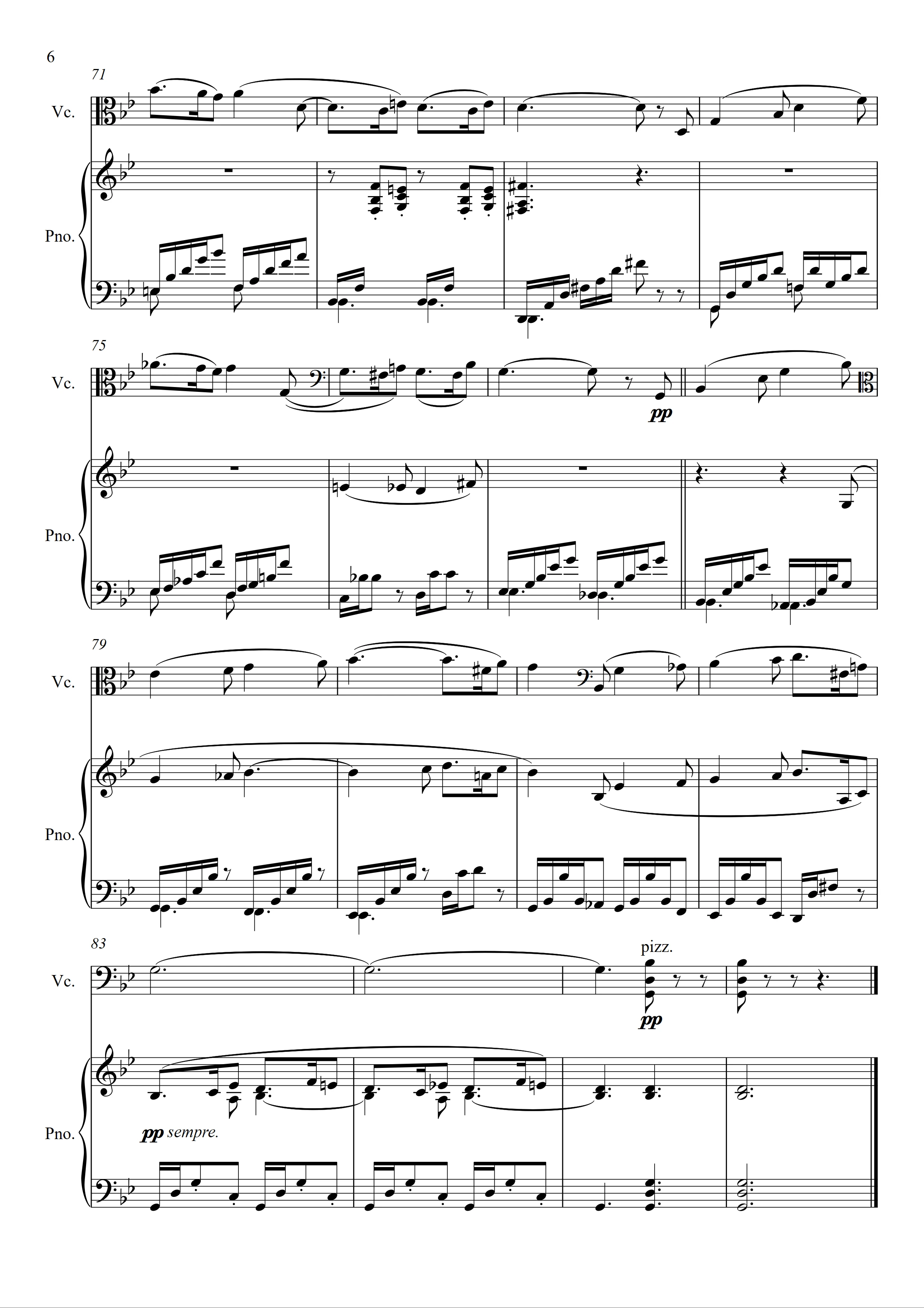 西西里舞曲 Op78（高音萨克斯+钢琴伴奏）-作曲：福雷-萨克斯谱-歌谱简谱网