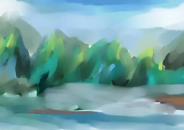 水彩风格的背景绘画怎么画 只需要了解这篇教程你就可以 哔哩哔哩
