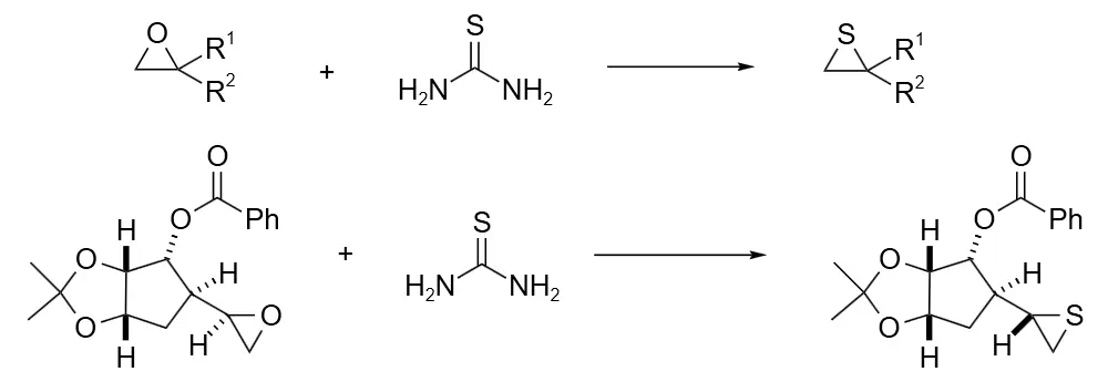 硫脲与 α-卤代酮反应可以用来制备 2-氨基噻唑衍生物,与 β-氧代羧酸