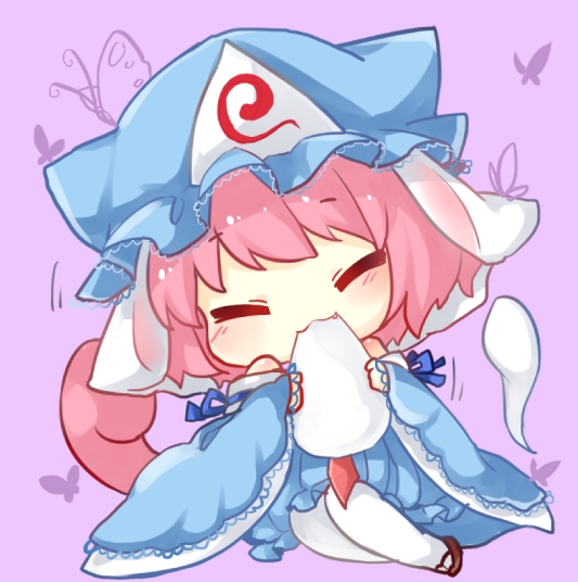 (幸运 10) (给个赞嘛qwq) uuz:"麻糬真好吃～"妖梦:"(_)" id