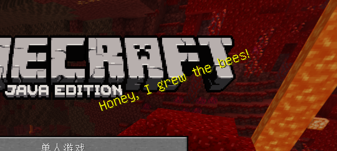 Minecraft Java Edtion 1.16.5中所有闪烁标语 - 哔哩哔哩