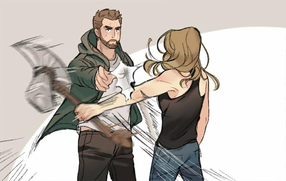 复仇者联盟4,雷神与惊奇队长。