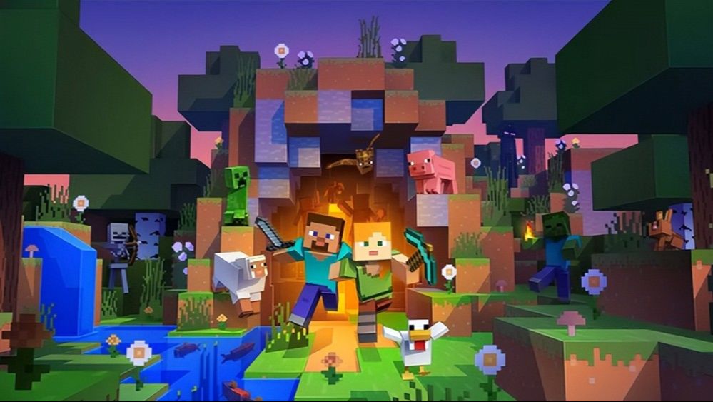 Minecraft经典壁纸大展览(第一部) - 哔哩哔哩