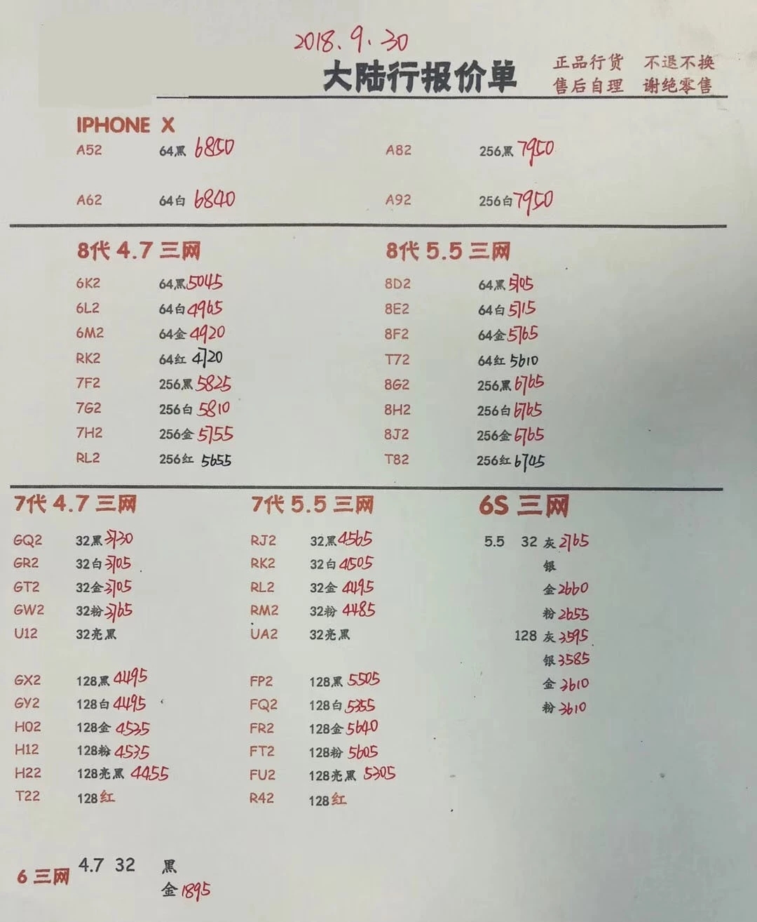 苹果每日报价9.30