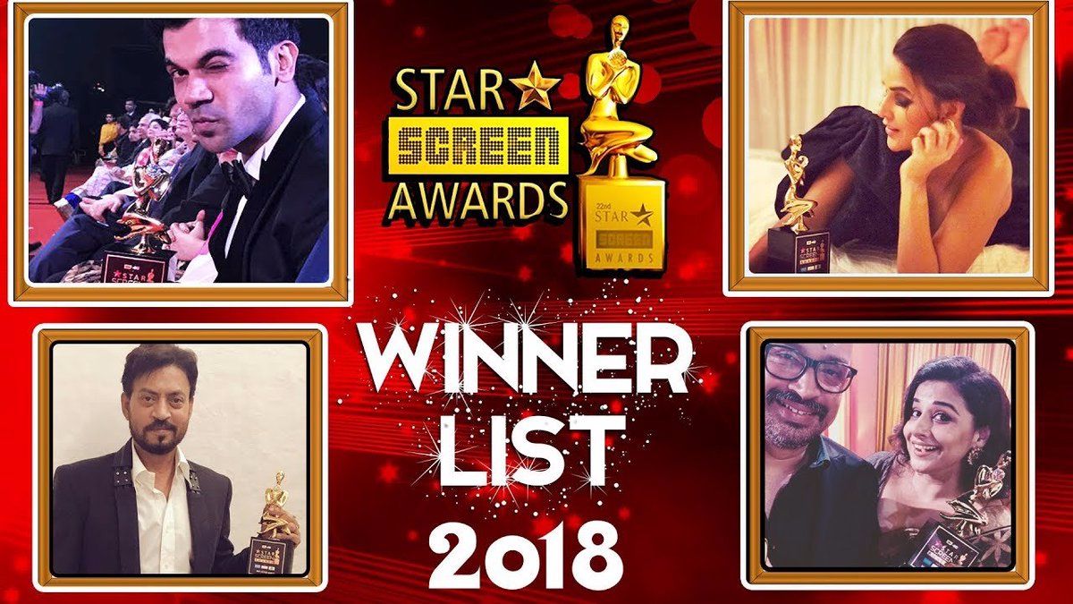 第24届 2018 Star Screen Awards颁奖礼完整获奖名单 哔哩哔哩