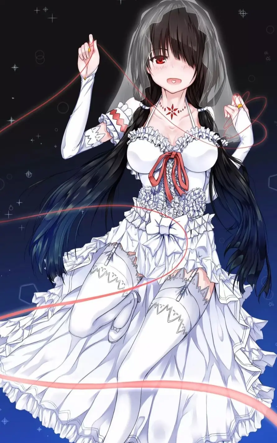 时崎狂三 花嫁系列壁纸