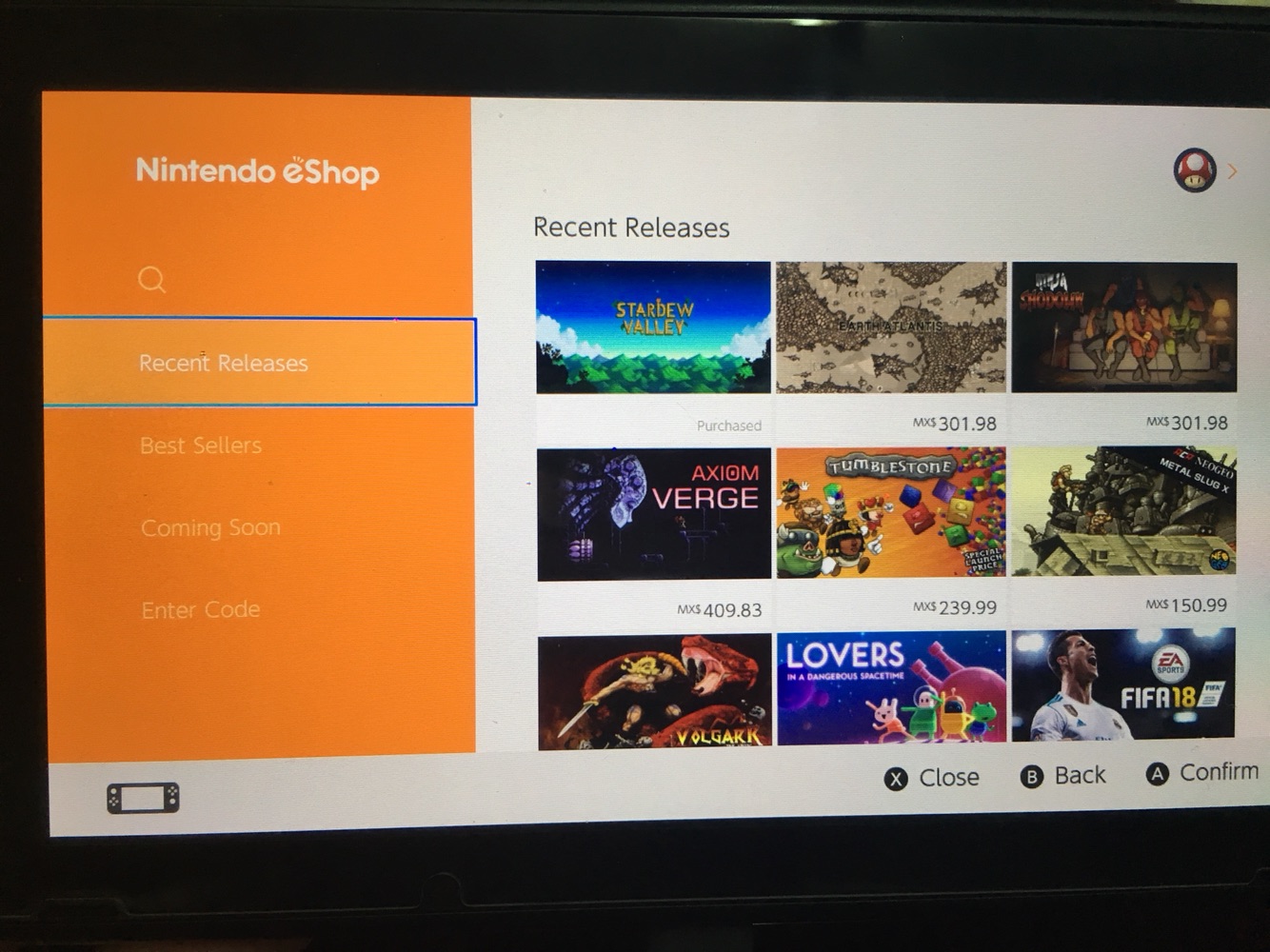 NS账户切换至墨西哥,半价购入星露谷之超简单