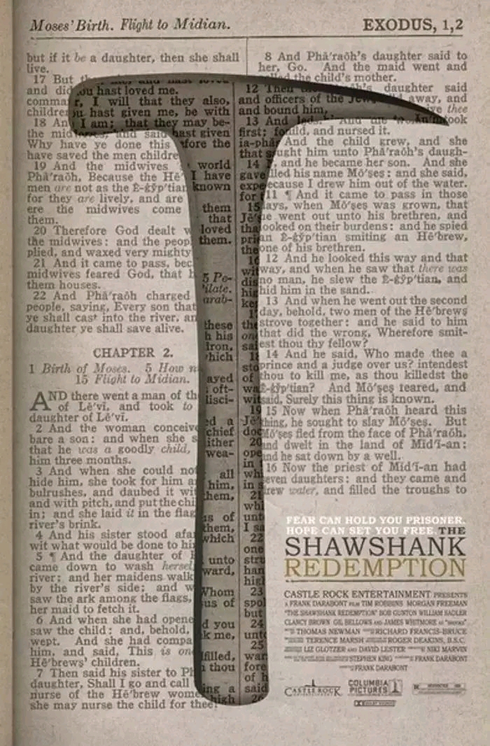肖申克的救赎圣经锤子图片