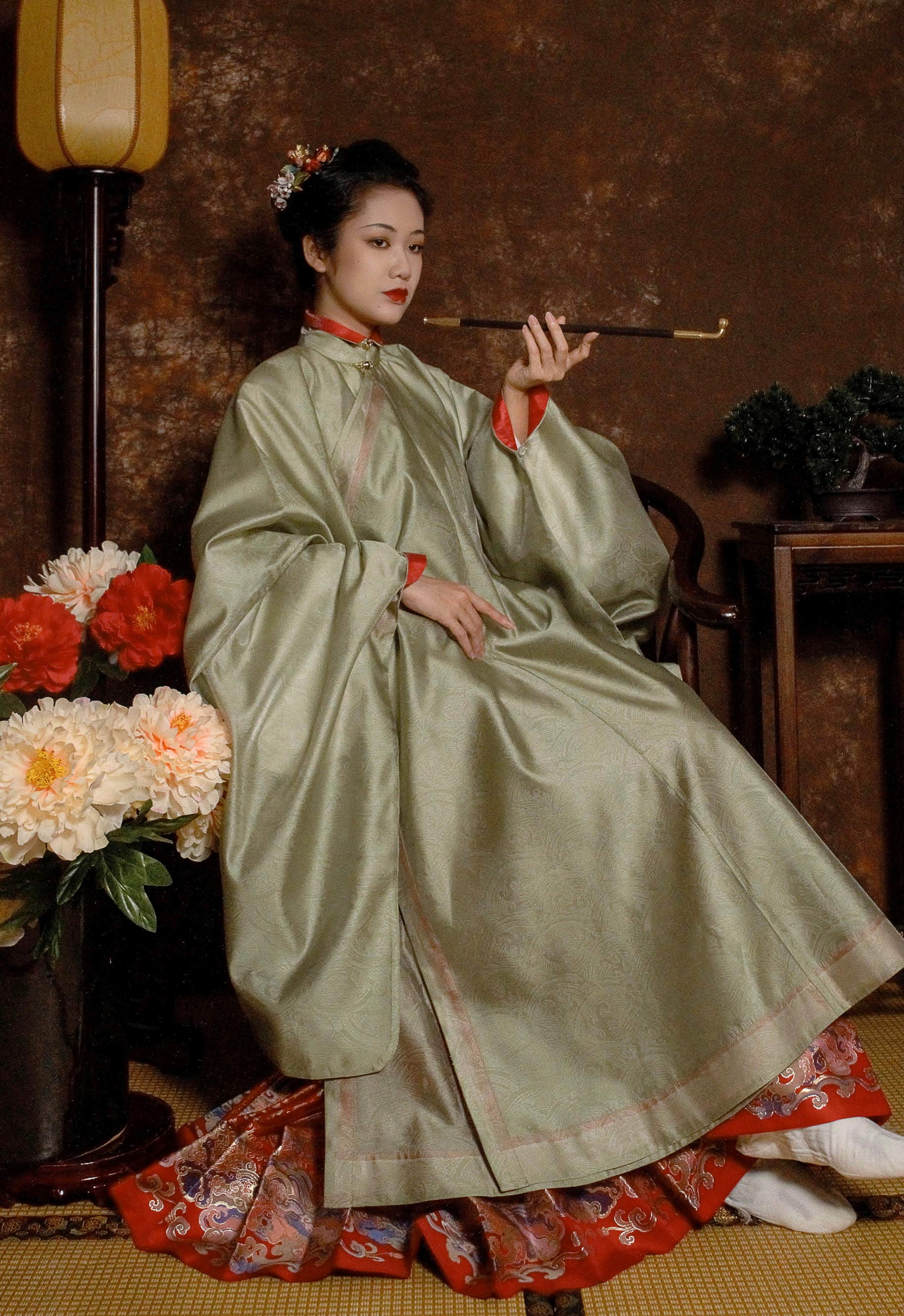 汉服一日一推(379)(竖领斜襟长衫)