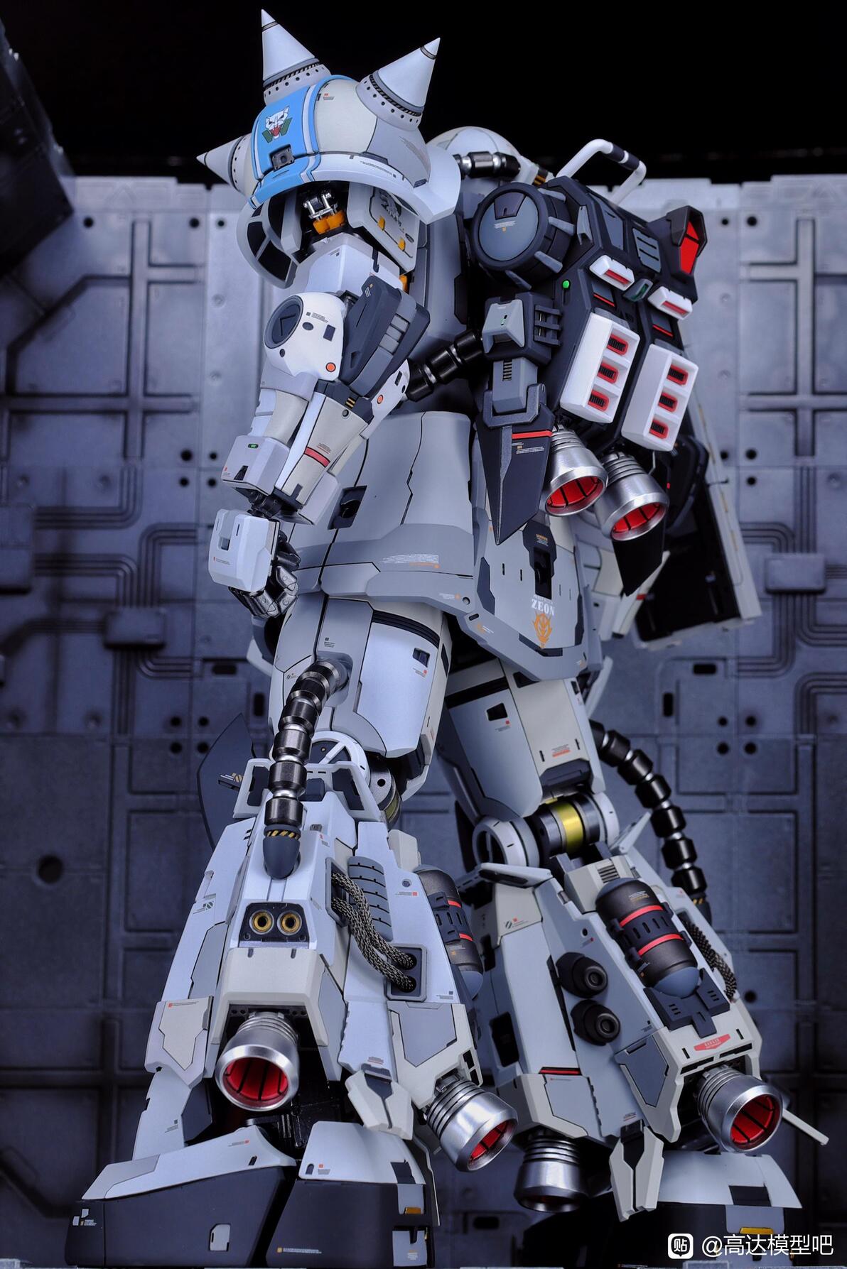 达人佳作:1/60 PG白狼 ZAKU 松永真 扎古 - 哔哩哔哩