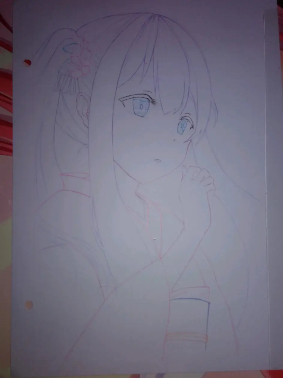 彩铅埃罗芒阿老师