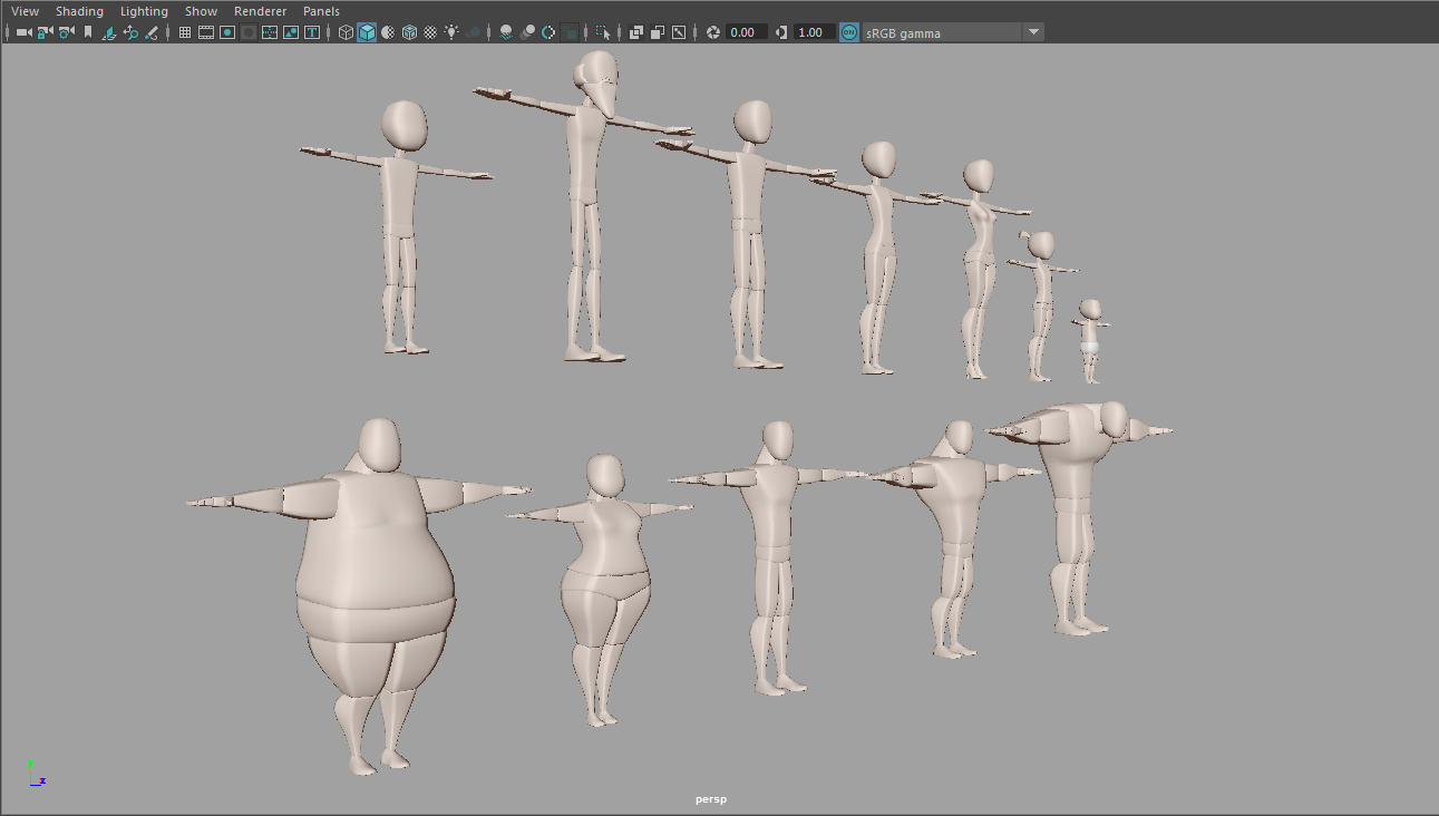 【Maya模型】人物 Body Mechanic Rigs（.ma） - 哔哩哔哩