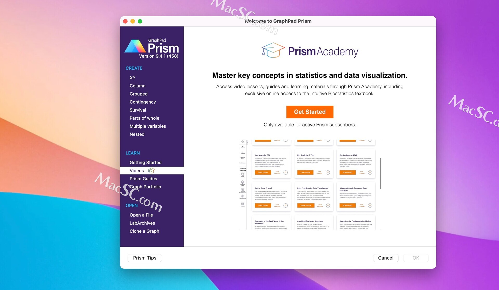 graphpad prism 9 Mac(专业医学绘图分析软件)9.4.1直装版 哔哩哔哩