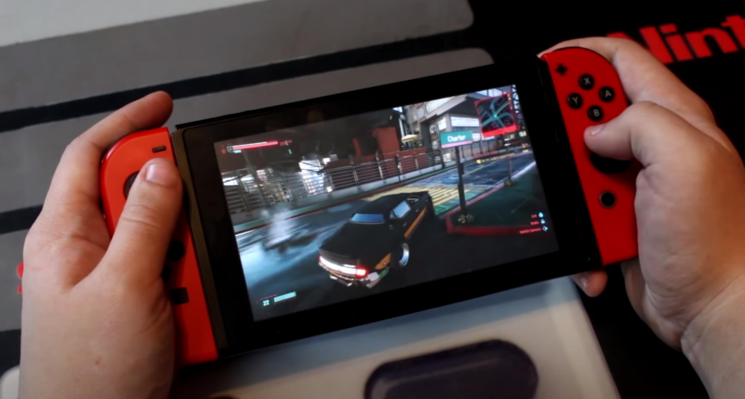 没想到switch上能玩赛博朋克2077