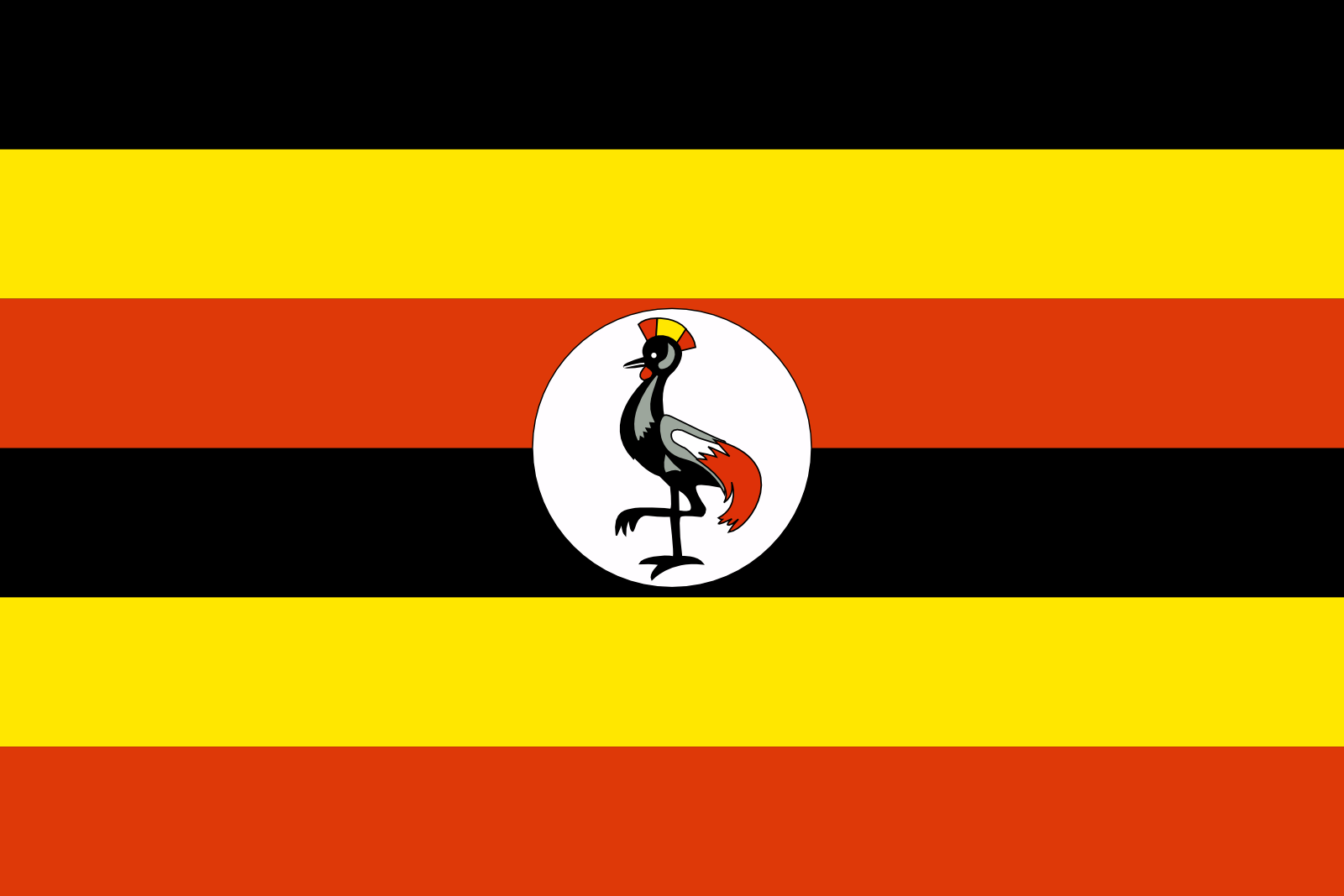 北面与南苏丹接壤,东面与肯尼亚接壤,西面与刚果金接壤,南面与卢旺达