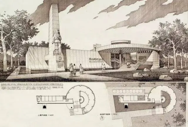 院士彭一刚建筑设计钢笔画,太震撼!