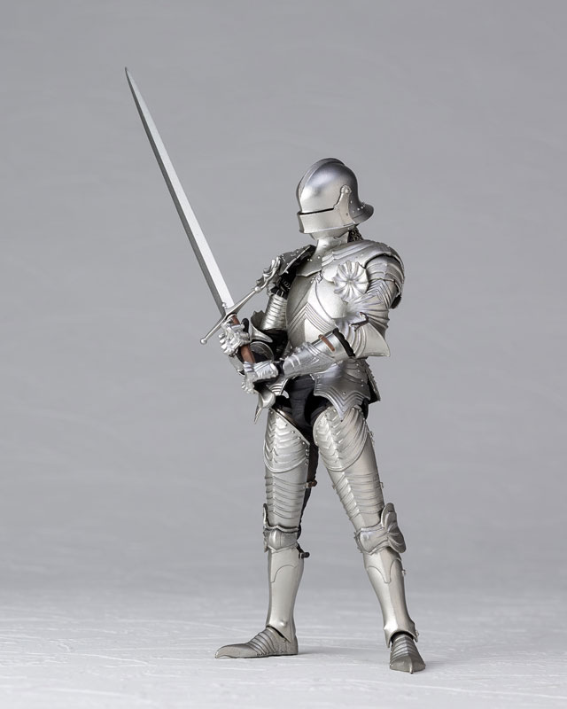 海洋堂竹谷式自在置物kt02115世纪哥特式野外银色铠甲开售公布