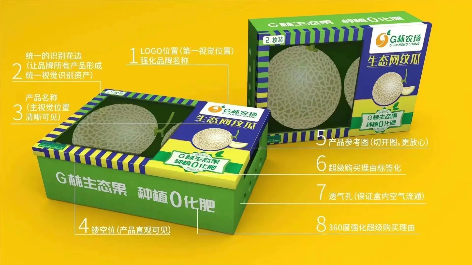 农产品包装设计:生态水果包装设计案例作品