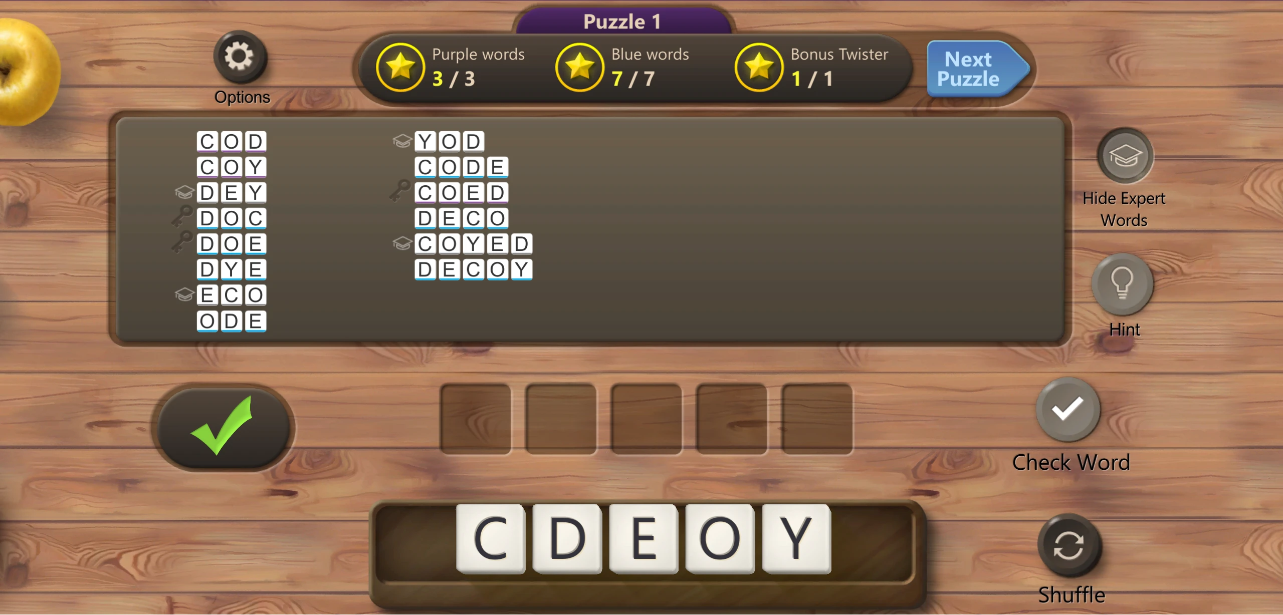 Microsoft ultimate word games word twister world 1 puzzle 1 