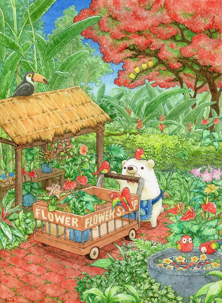 五彩缤纷的乐园 看了就想去花店 Pixiv特辑 七 哔哩哔哩