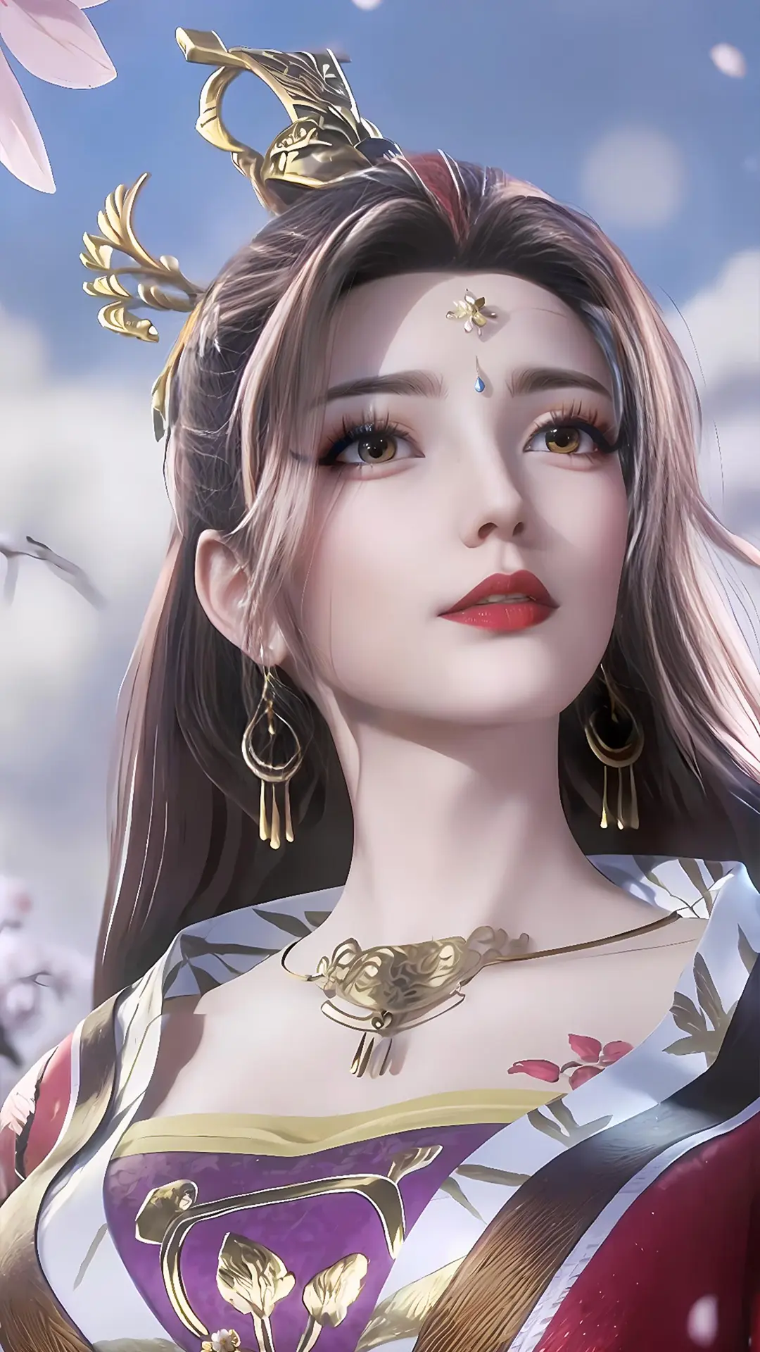 《万界神主》澹台月ai无水印手机壁纸:花神宫宫主