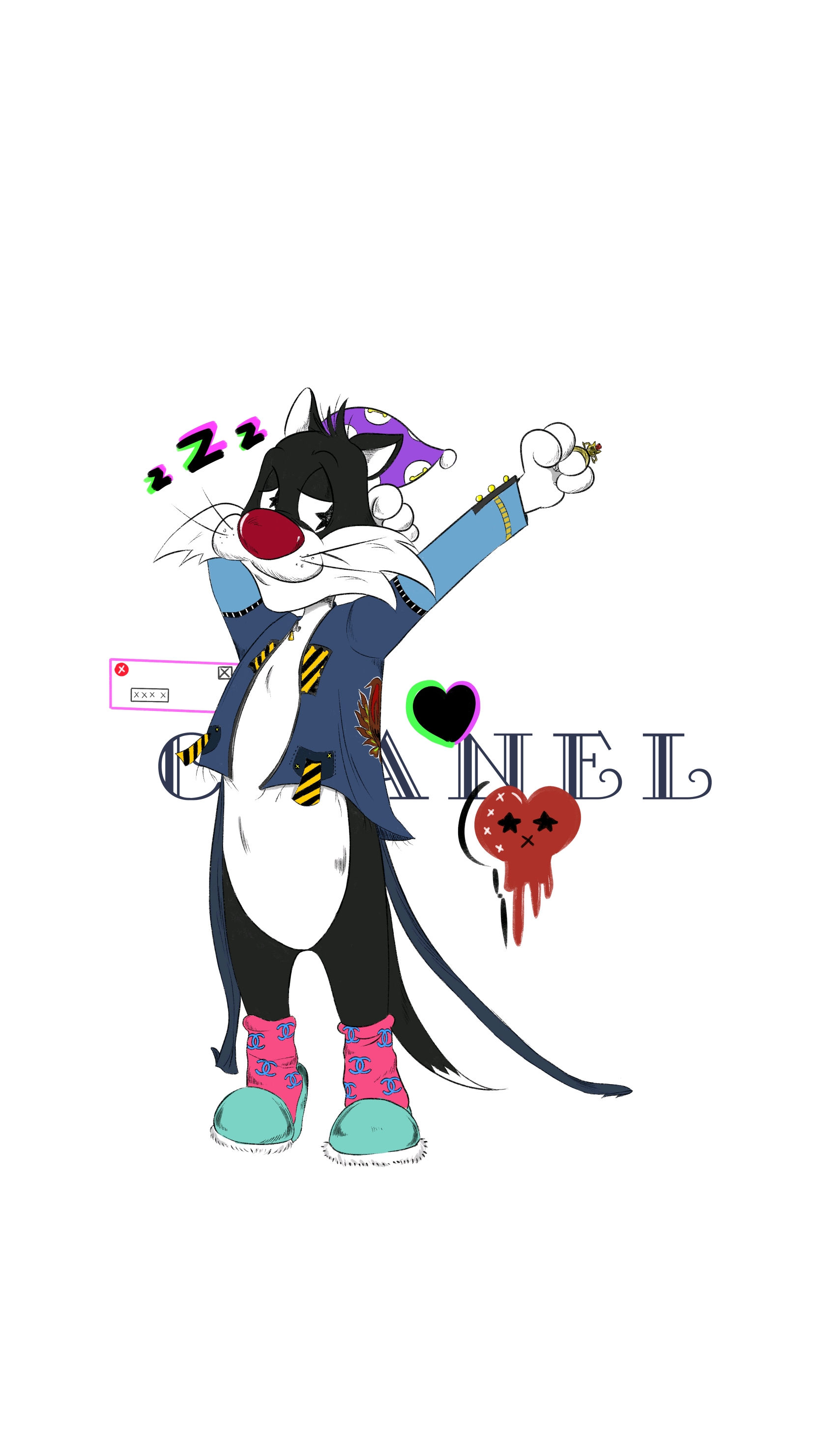 自己画的兔八哥系列