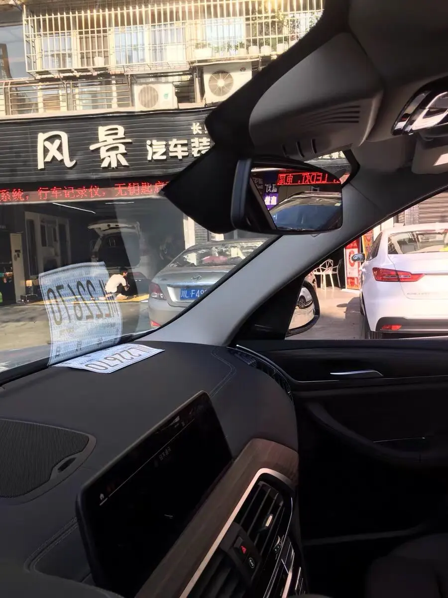 宝马x3安装行车记录仪 后视镜取电免走线 原车原貌简单易操作 哔哩哔哩