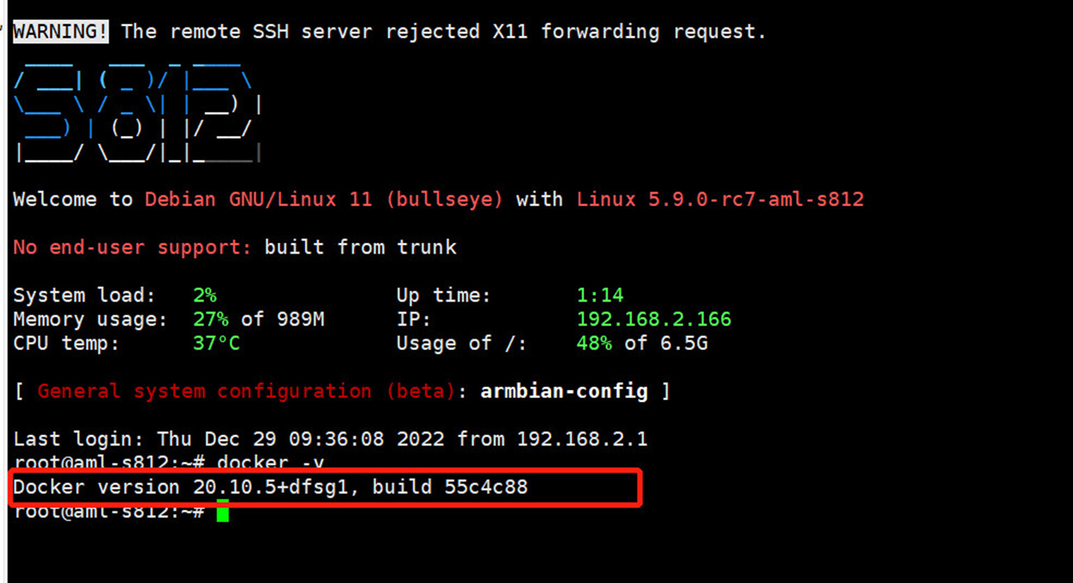 Armbian home assistant dokcer 