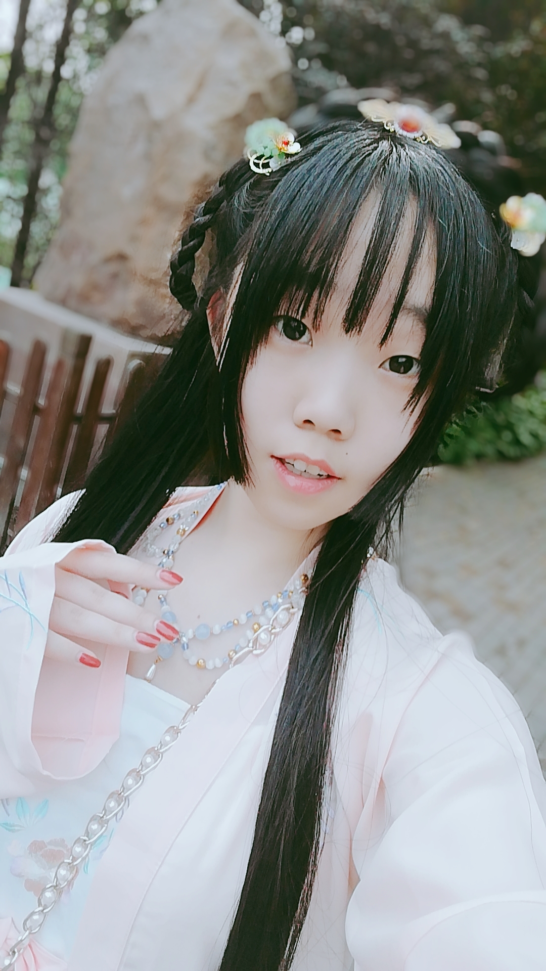 汉服娘在公园的一天