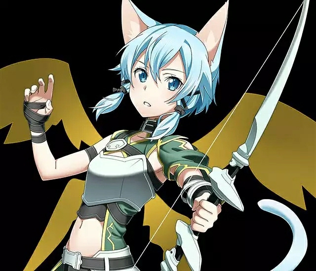 刀剑神域朝田诗乃美图