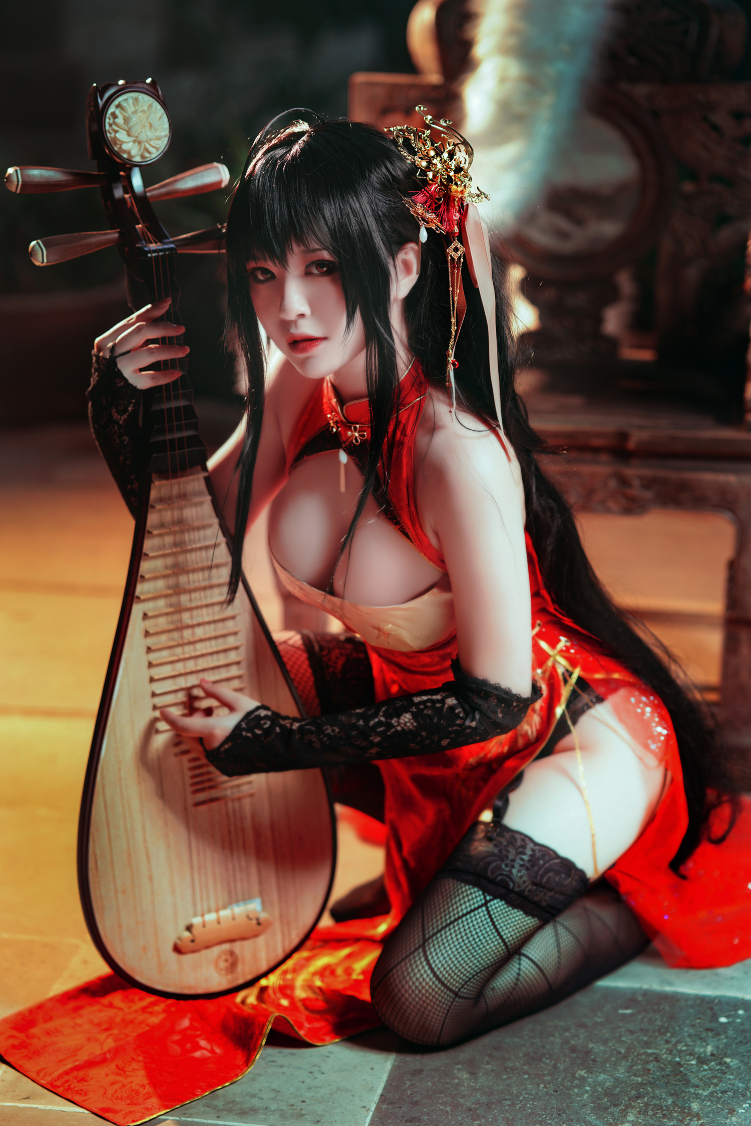 半半子大凤旗袍cosplay9